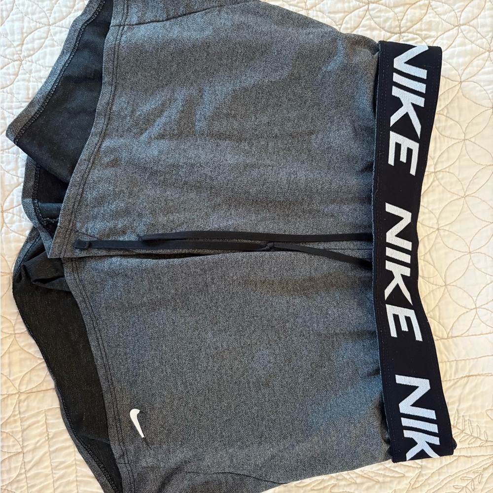 Nike Black and Gray Sports Shorts